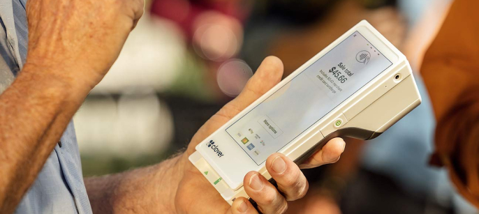 Clover Flex v3 Payment used off site. Wireless, wifi and cheap sim card available.